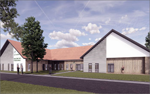 Koncepcja projektowo-architektoniczna budowy nowej siedziby Nadleśnictwa Potrzebowice.